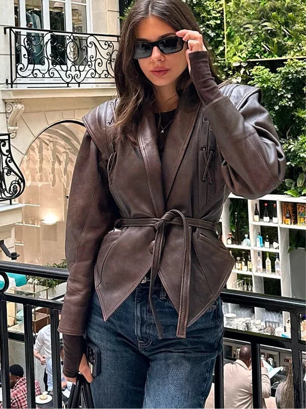Pauline leather (vegan) jacket