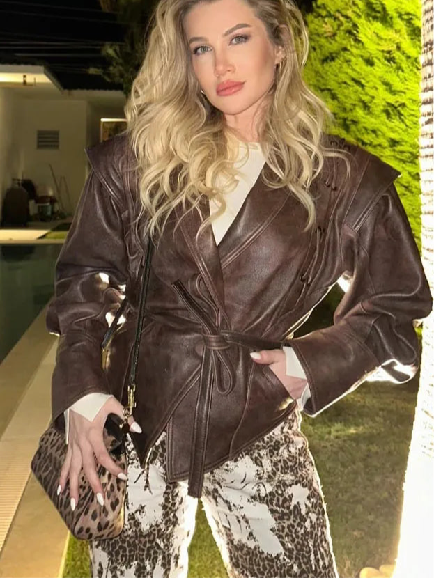 Pauline leather (vegan) jacket