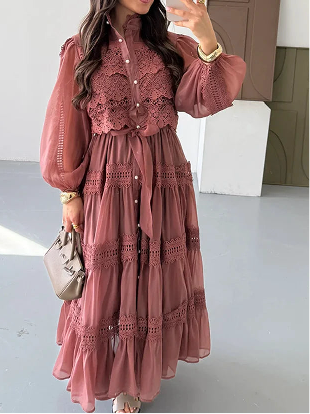 Antik Spitze Kleid