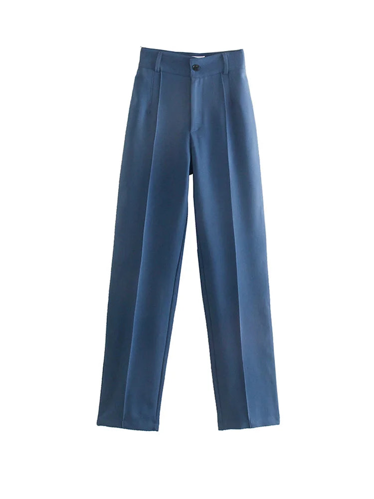Wear Straight Pants Vintage High Waist
