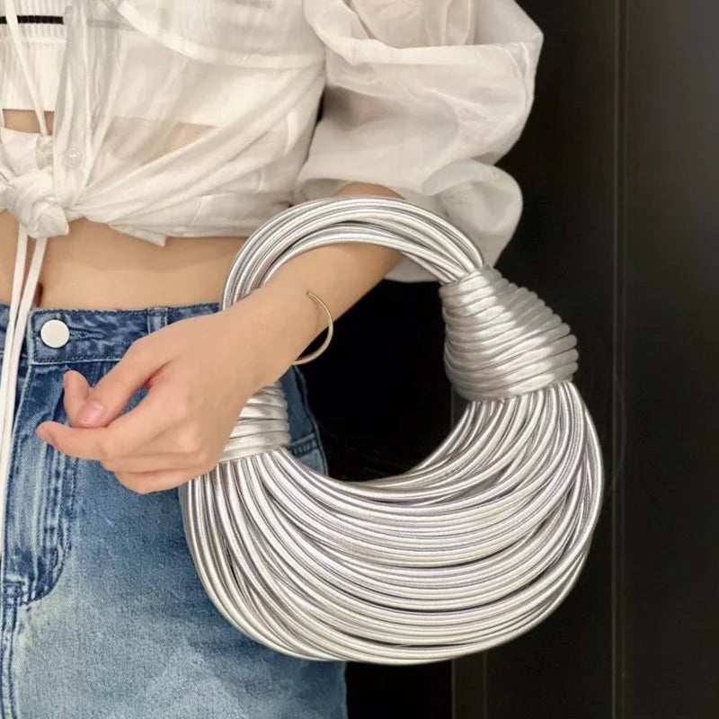 Gold Designer Noodle Tasche
