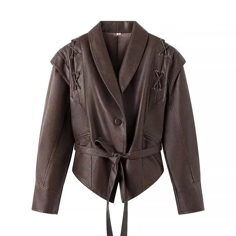 Pauline leather (vegan) jacket