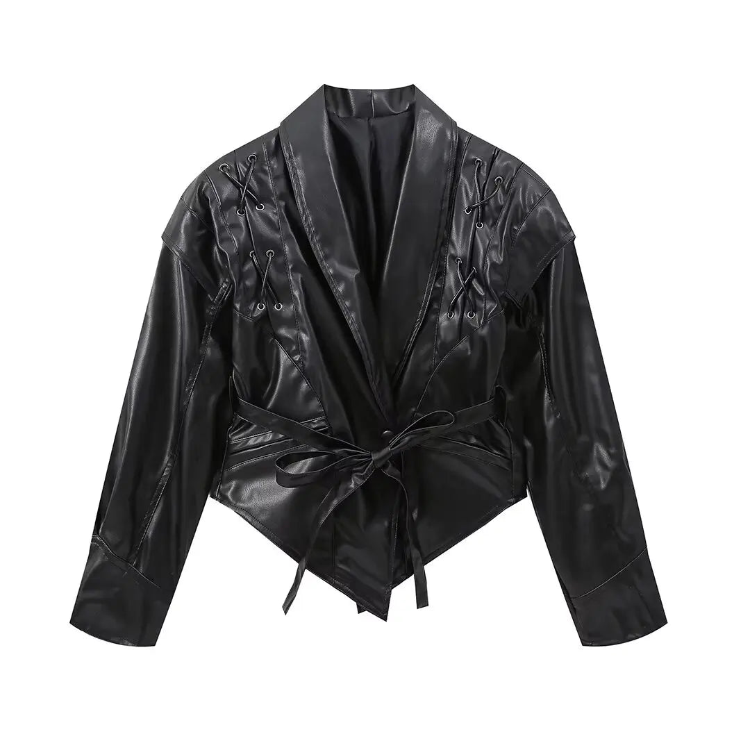 Pauline leather (vegan) jacket