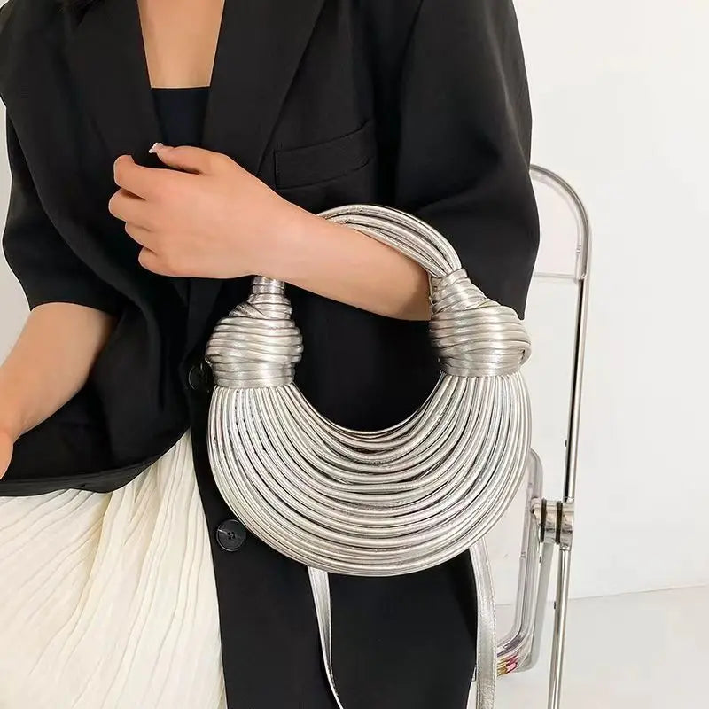 Gold Designer Noodle Tasche