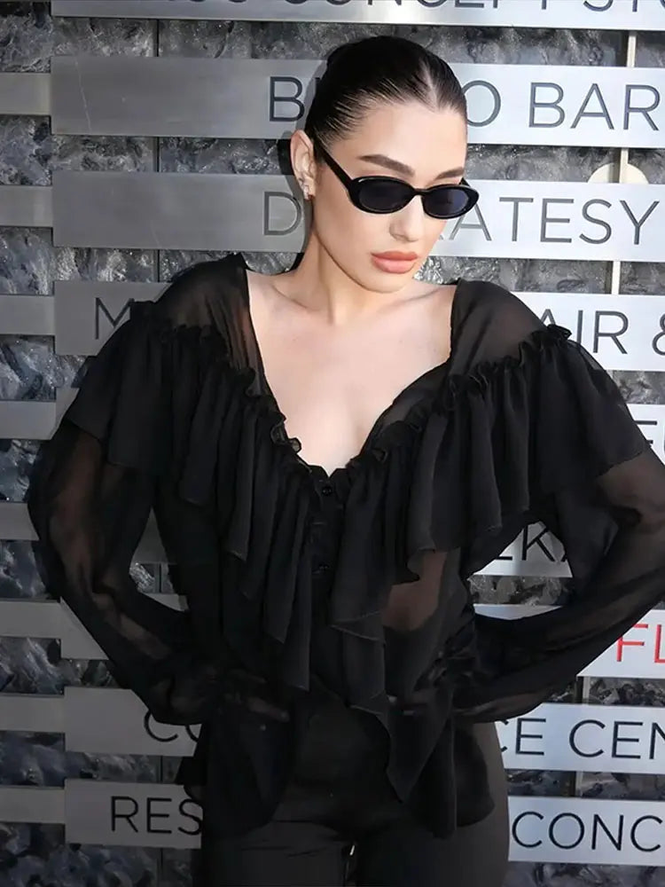 Sey Ruffle Bluse