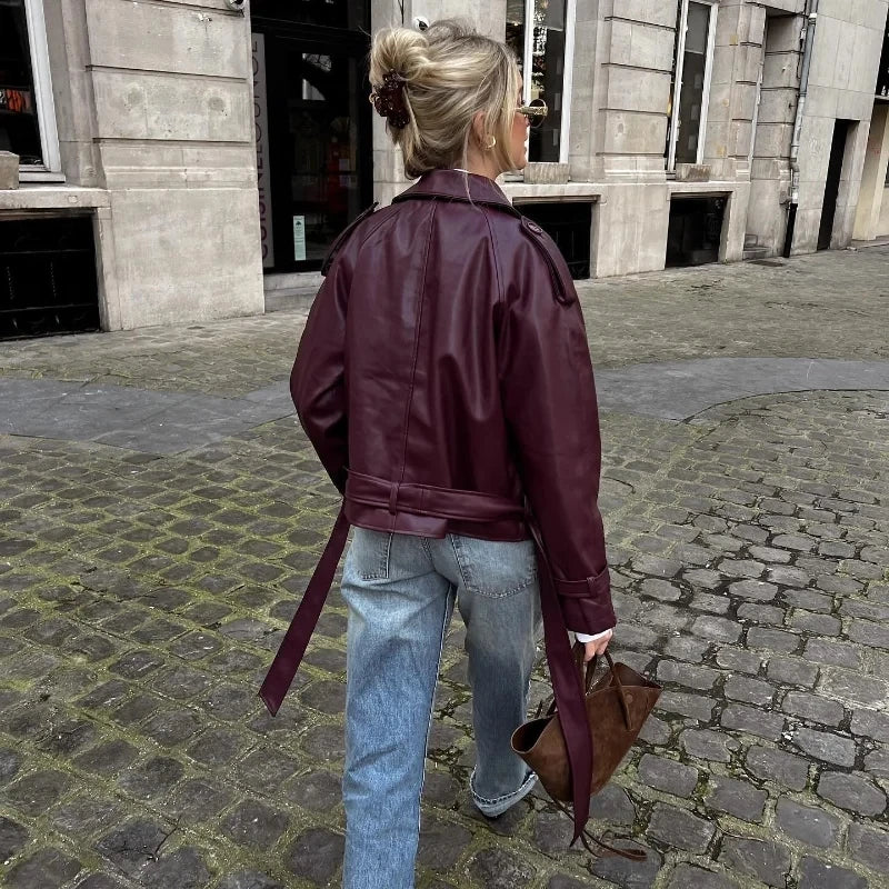 Leather bomber jackets
