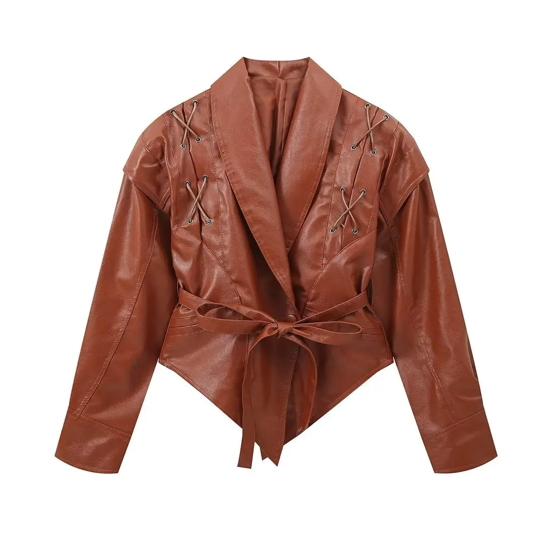 Pauline leather (vegan) jacket