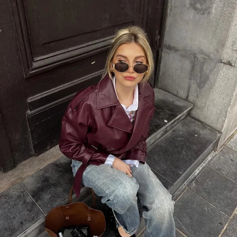 Leather bomber jackets