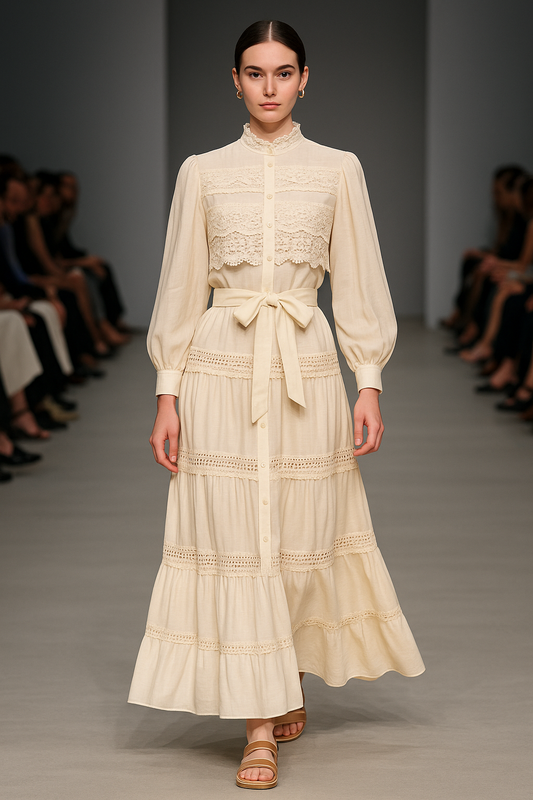 Antik Spitze Kleid