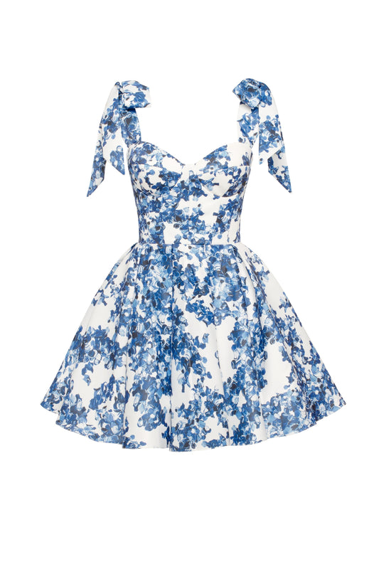 Flowery A-Line  Dress