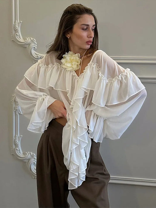 Sey Ruffle Bluse