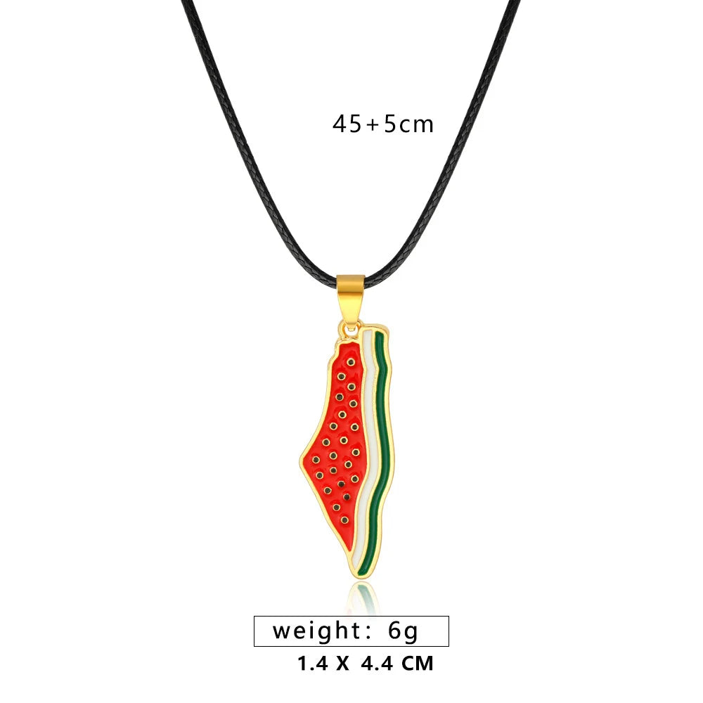 Stainless Steel Watermelon Necklace