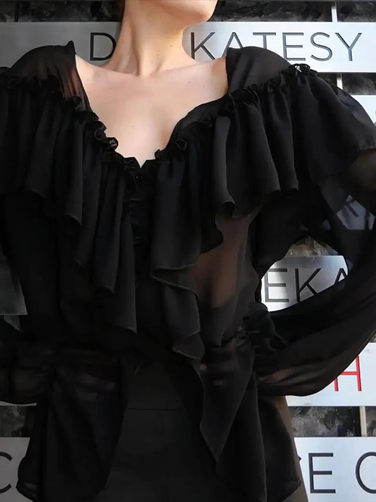 Sey Ruffle Bluse