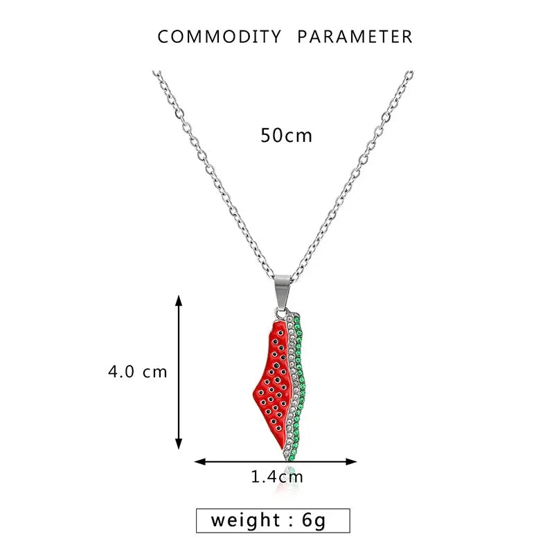 Stainless Steel Watermelon Necklace