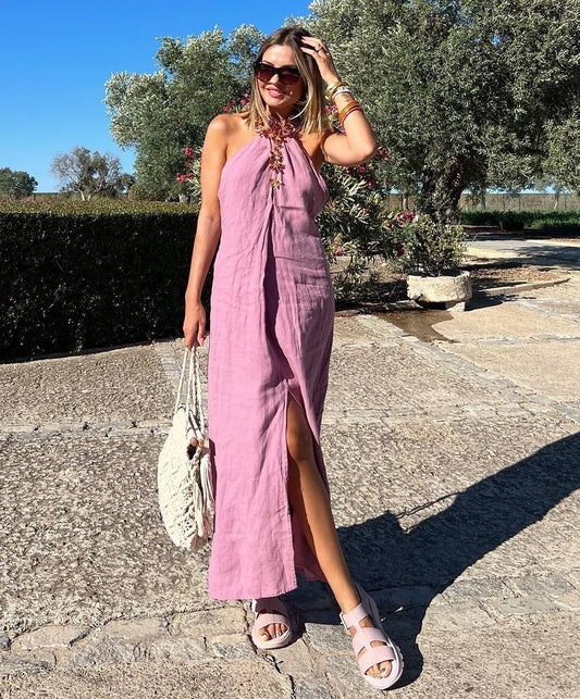 Mina Leinen Kleid